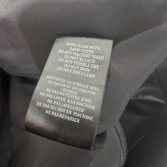 Blank NYC Jacket Women Small Black Vegan Leather Moto Cropped Biker Rock Edgy - Picture 11 of 12